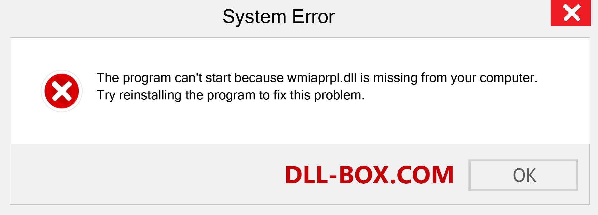 wmiaprpl.dll file is missing?. Download for Windows 7, 8, 10 - Fix  wmiaprpl dll Missing Error on Windows, photos, images